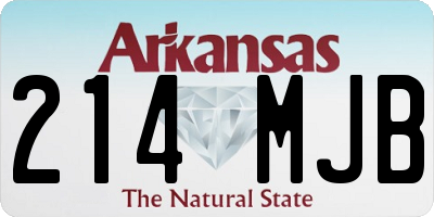 AR license plate 214MJB