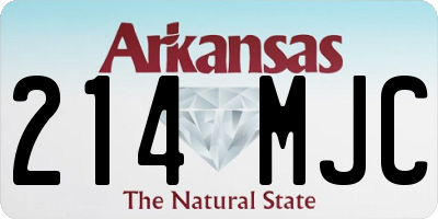 AR license plate 214MJC