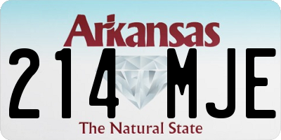 AR license plate 214MJE