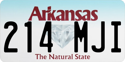 AR license plate 214MJI