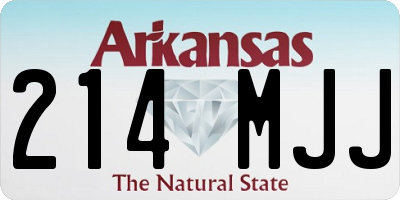 AR license plate 214MJJ