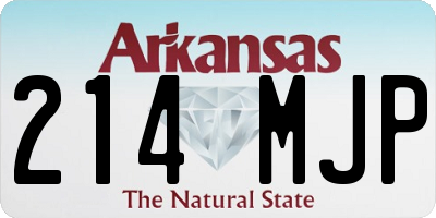 AR license plate 214MJP