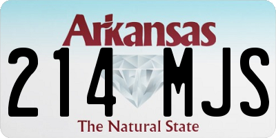 AR license plate 214MJS