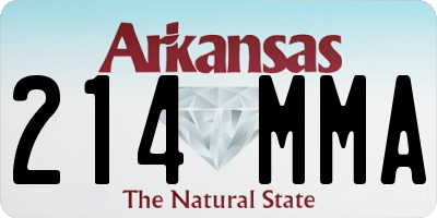 AR license plate 214MMA
