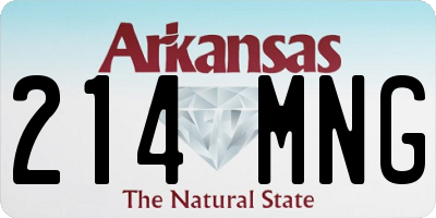 AR license plate 214MNG