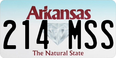 AR license plate 214MSS