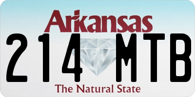 AR license plate 214MTB