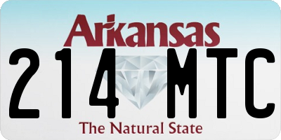 AR license plate 214MTC