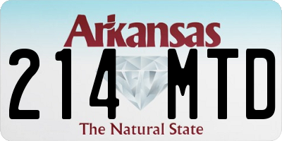 AR license plate 214MTD