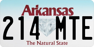 AR license plate 214MTE