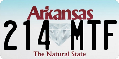 AR license plate 214MTF