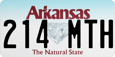 AR license plate 214MTH
