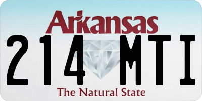 AR license plate 214MTI