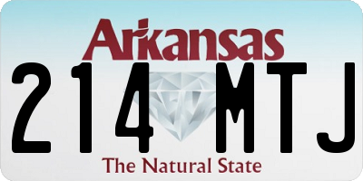 AR license plate 214MTJ