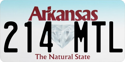 AR license plate 214MTL