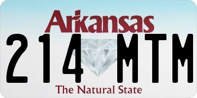 AR license plate 214MTM