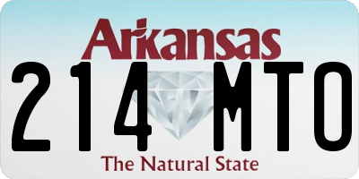 AR license plate 214MTO