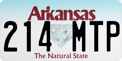 AR license plate 214MTP