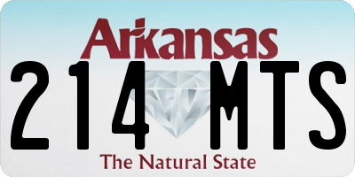 AR license plate 214MTS