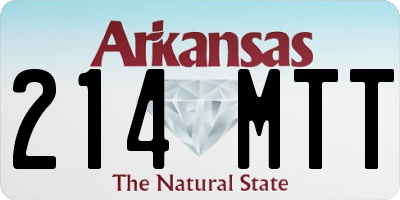AR license plate 214MTT
