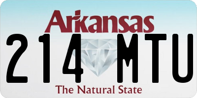 AR license plate 214MTU
