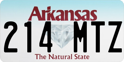 AR license plate 214MTZ