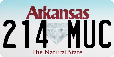 AR license plate 214MUC