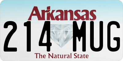 AR license plate 214MUG