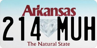 AR license plate 214MUH