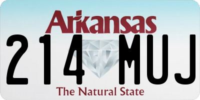 AR license plate 214MUJ