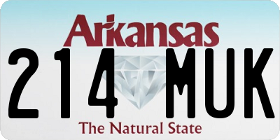AR license plate 214MUK