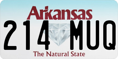 AR license plate 214MUQ