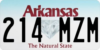 AR license plate 214MZM