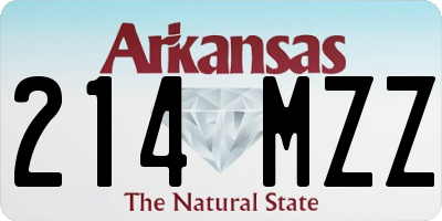 AR license plate 214MZZ