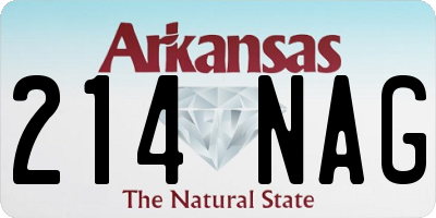 AR license plate 214NAG