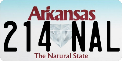 AR license plate 214NAL