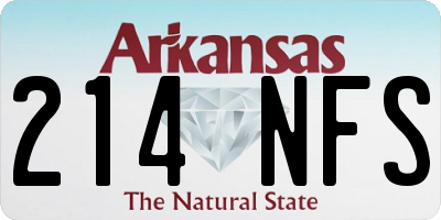 AR license plate 214NFS