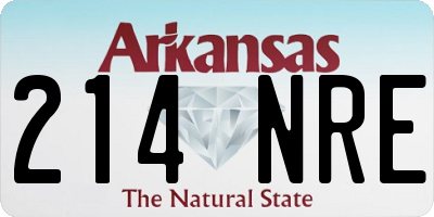 AR license plate 214NRE