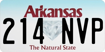 AR license plate 214NVP