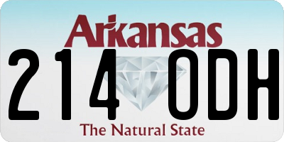 AR license plate 214ODH
