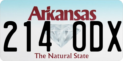 AR license plate 214ODX