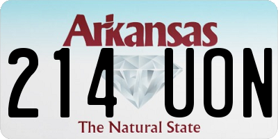 AR license plate 214UON