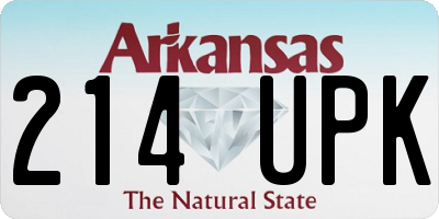 AR license plate 214UPK