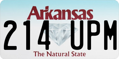 AR license plate 214UPM
