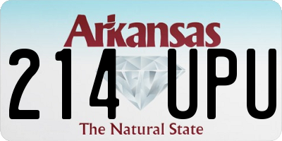 AR license plate 214UPU