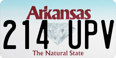 AR license plate 214UPV