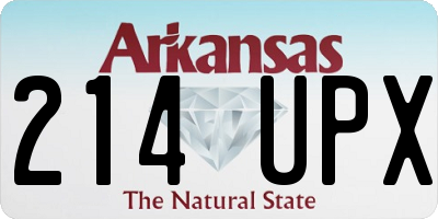AR license plate 214UPX