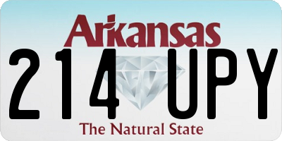 AR license plate 214UPY