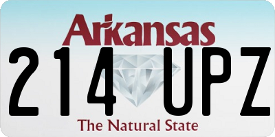AR license plate 214UPZ