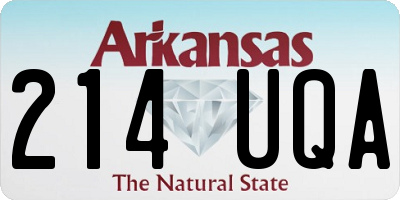 AR license plate 214UQA
